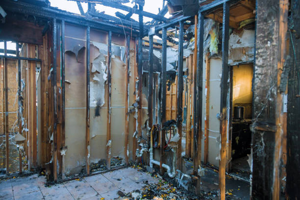 Professional Fire Damage Assessment technician working in Huntington, WV